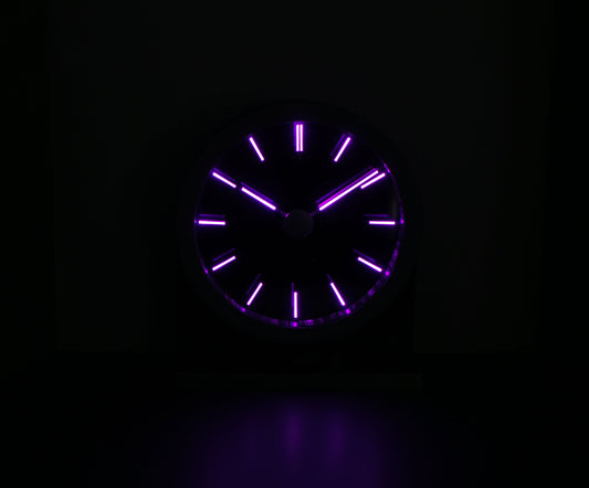 Mantel Light Pipe Clock w/hour markers (11 inch dia)