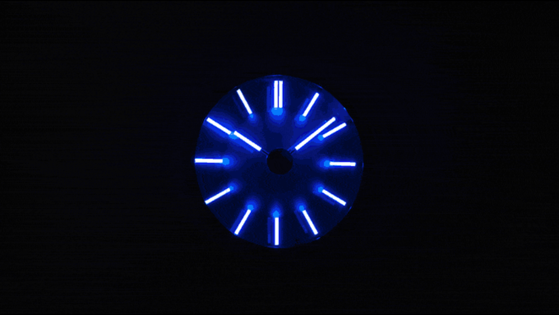Large Light Pipe Wall Clock w/hour markers (20 inch dia)